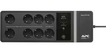 Источник бесперебойного питания APC Back-UPS 650VA, 230V, 1 USB (BE650G2-RS/box)