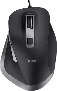 Мышь проводная Trust Fyda черный (24728)