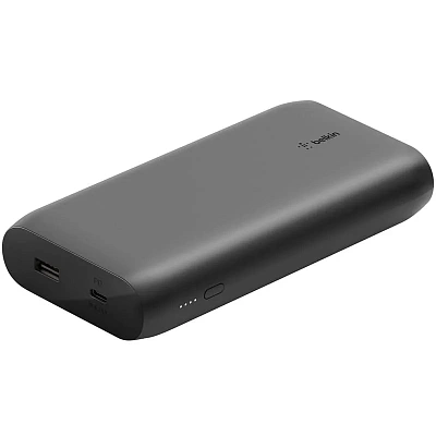 Портативный внешний аккумулятор Belkin, 20000Mah, 30Вт, USB-C/USB-A, Black (BPB002btBK)