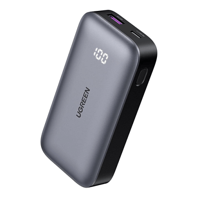Мобильный аккумулятор Power Bank 10000mAh, 30W, Серый PB502 (25185)