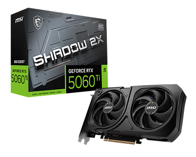 Видеокарта MSI GeForce RTX 5060 Ti 8G SHADOW 2X OC PLUS (G506T-8S2CP)