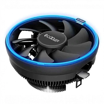 Кулер PCCooler E126MB Blue LED, S775/115X/1200/1700/AM4, 92W, 12cm,4pin,Al,1000-1800rpm,56CFM,26.5dB (E126MB/S1700)