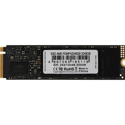 Твердотельный накопитель 2048GB SDD AMD RADEON R3 Series M.2 PCIe 4.0 2280 (R3MP42048G8)
