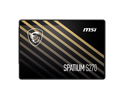 Твердотельный накопитель 480Gb SSD MSI SPATIUM S270 SATA III 2.5" (SPATIUM S270 SATA 2.5" 480 GB)
