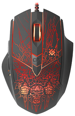 Игровая мышь проводная игровая оптическая Defender Doom Fighter GM-260L (черный) (52260)
