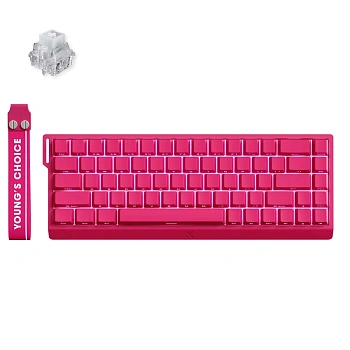 Клавиатура MCHOSE Ace 68 Hall Effect Rose Red, Ice Rhino Magnetic Switch, Wired (MC-Ace68-28)