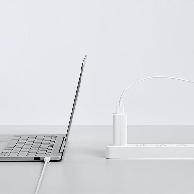 Интерфейсный кабель Xiaomi 6A Type-A to Type-C Cable Белый (H26250)