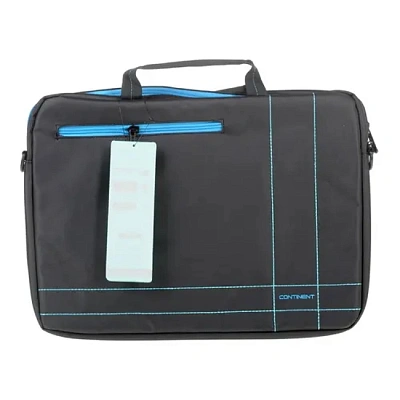 Сумка для ноутбука 15.6" Continent CC-201GB, Black/Blue, Полиэстер (CC-201 GB)