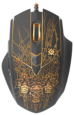 Игровая мышь проводная игровая оптическая Defender Doom Fighter GM-260L (черный) (52260)