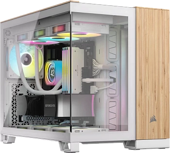 Корпус Corsair 2500X, White - Bamboo Wood (CC-9011288-WW)