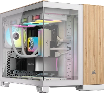 Корпус Corsair 2500X, White - Bamboo Wood (CC-9011288-WW)