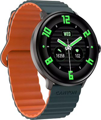 Смарт часы Canyon Jacky SW-69 Green Orange (CNS-SW69BG)
