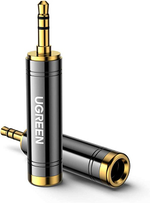 Переходник Audio(m) 3.5mm - Audio(f) 6.35mm AV168 (60711) UGREEN