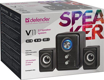  Компактная акустика 2.1 Defender V11, черный (65111)