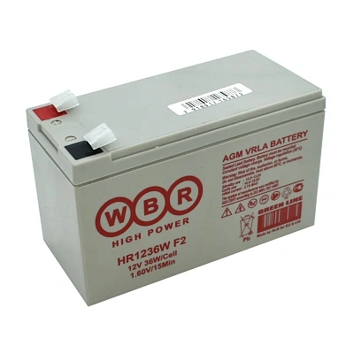Батарея для UPS 12V,  9Ah, WBR HR1236W F2 (WBR HR1236W F2)