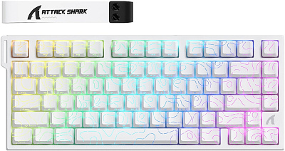 Клавиатура Attack Shark R82 HE White Contour (R82 HE White Contour)