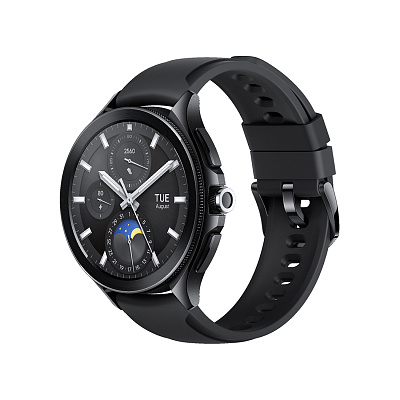 Смарт часы Xiaomi Watch 2 Pro-Bluetooth Black Case with Black Fluororubber Strap (M2234W1)