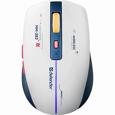 Мышь Defender Dila MM-282, White-Blue, (52282)