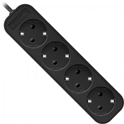 Удлинитель DEFENDER с заземлением M450 5 м, 4 розетки (99327)