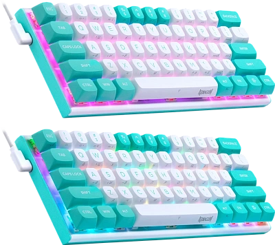 Клавиатура Redragon Fidd turquoise/white (72187)