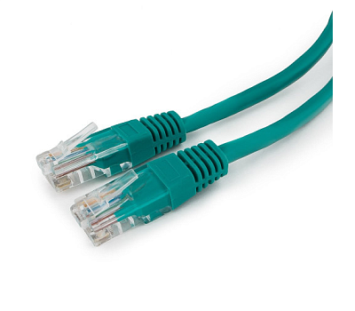 Патч-корд UTP Cablexpert PP12-0.5M/G кат.5e, 0.5м, литой, многожильный (зелёный) (PP12-0.5M/G)