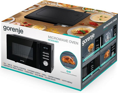 Микроволновая печь Gorenje MO20A4BH, 20л, 800Вт, Black (MO20A4BH)
