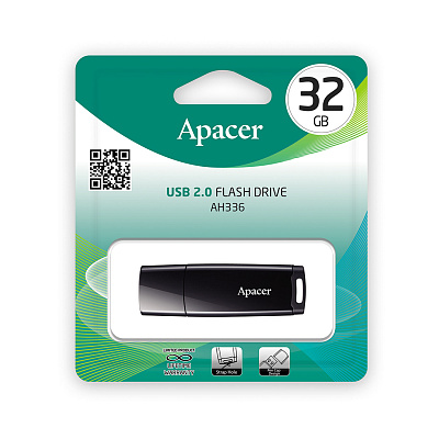 USB флеш-накопитель Apacer AH336 32GB Чёрный (AP32GAH336B-1)
