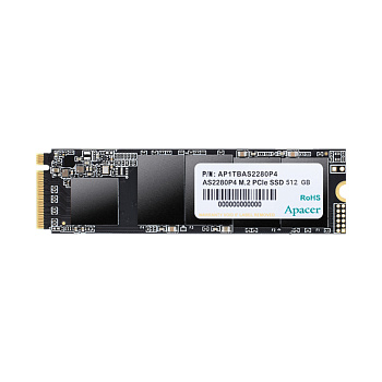 Твердотельный накопитель SSD 512 Gb M.2 PCIe Apacer AS2280P4  AP512GAS2280P4-1 (AP512GAS2280P4-1)