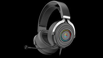 Наушники+микрофон игровые Bloody G535-Black+Silver (G535-Black+Silver)