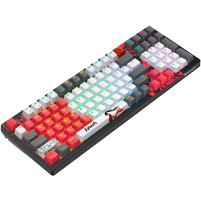 Клавиатура игровая беспроводная Bloody WS98 Bloody Grey  (WS98 Bloody Grey)