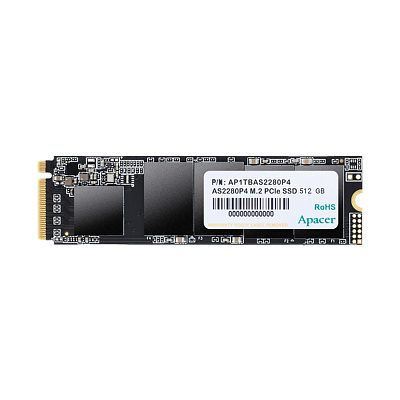 Твердотельный накопитель SSD 512 Gb M.2 PCIe Apacer AS2280P4  AP512GAS2280P4-1 (AP512GAS2280P4-1)
