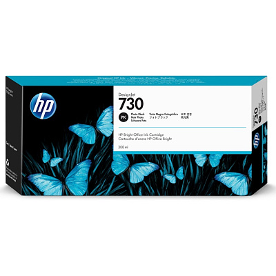 Струйный картридж HP 730 для HP DesignJet, 300 мл, черный фото (P2V73A)