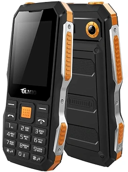 Мобильный телефон Olmio X04 черный-оранжевый (43989)