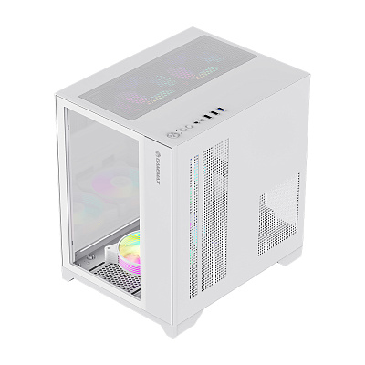 Компьютерный корпус Gamemax Infinity Mini 7 ARGB Fans + Controller White (9101-0000R00190) (9101-0000R00190/9101-0000R0211)