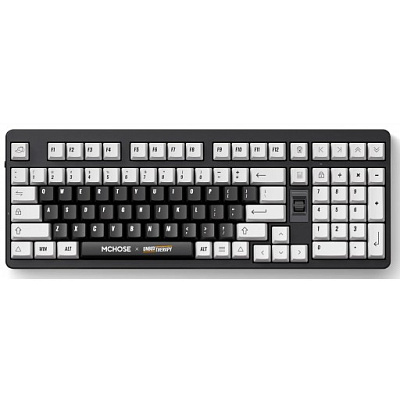 Клавиатура MCHOSE UT98, Black-White, Silent Peach V3 Switch (UT98-2)