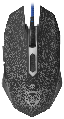 Игровая мышь проводная игровая оптическая Defender Shock GM-110L (черный),USB (52110)