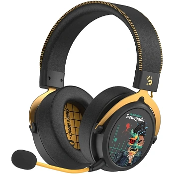 Наушники беспроводные игровые A4tech Bloody MR595 Renegade Black (MR595 Renegade Black)