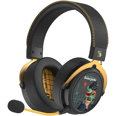 Наушники беспроводные игровые A4tech Bloody MR595 Renegade Black (MR595 Renegade Black)