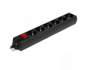 Сетевой фильтр SVEN Optima 5,0 m (6 розеток) черный (SV-021030) Сетевой фильтр SVEN Optima 5,0 m (6 розеток) черный (SV-021030)