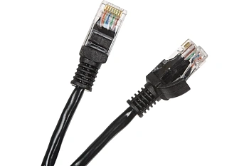 Патч-корд UTP Cablexpert, кат. 5e, 2м, чёрный (PP10-2M/BK)