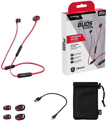 Наушники-вкладыши беспроводные HyperX Cloud Buds HEBBXX-MC-RD/G (HEBBXX-MC-RD/G)