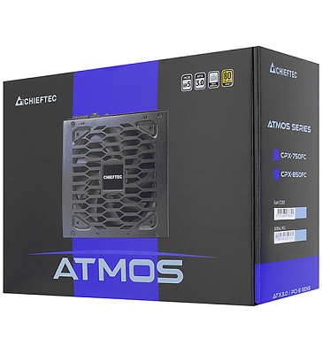  Блок питания ATX Chieftec ATMOS Series, CPX-750FC, 750W, 80plus Gold (CPX-750FC)