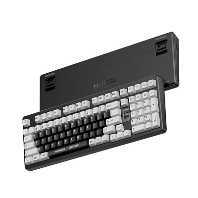 Клавиатура MCHOSE UT98, Black-White, Silent Peach V3 Switch (UT98-2)