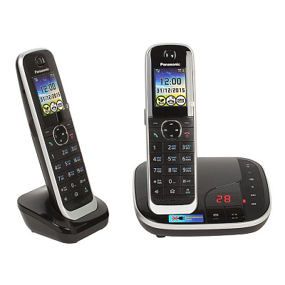 Радиотелефон PANASONIC KX-TGJ322 (RUB) Черный (KX-TGJ322RUB)