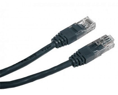 Патч-корд UTP Cablexpert, кат. 5e, 3м, чёрный (PP10-3M/BK)