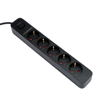 Сетевой фильтр Гарнизон, 2м, 5 розеток, Black (EPS-5-B-2)