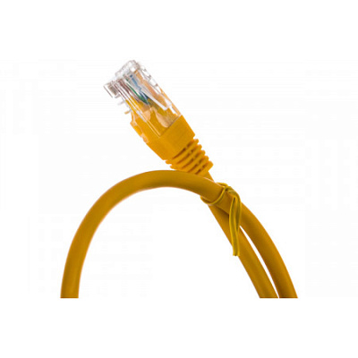 Патч-корд UTP Cablexpert, кат. 5e, 0.5м, жёлтый (PP10-0.5M/Y)