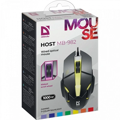 Мышь Defender Host MB-982, Black, (52982)