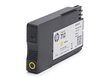 Картридж струйный HP 712 для HP DesignJet, 29 мл, Желтый/Yellow (3ED69A)