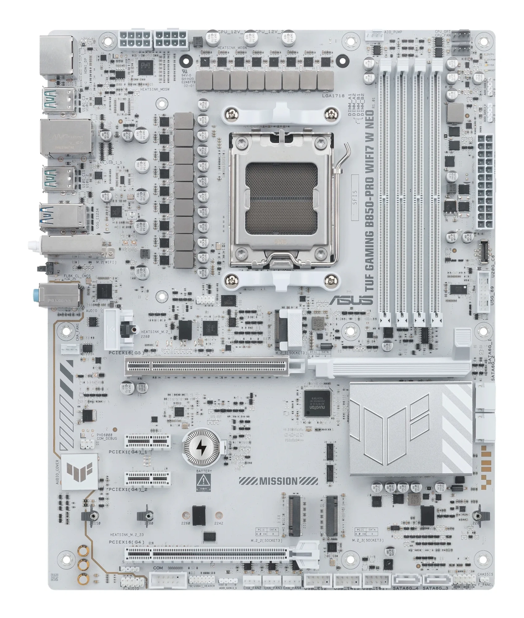 Материнская плата Asus TUF Gaming B850-Pro WiFi7 W Neo (TUF GAMING B850-PRO WIFI7 W NEO)